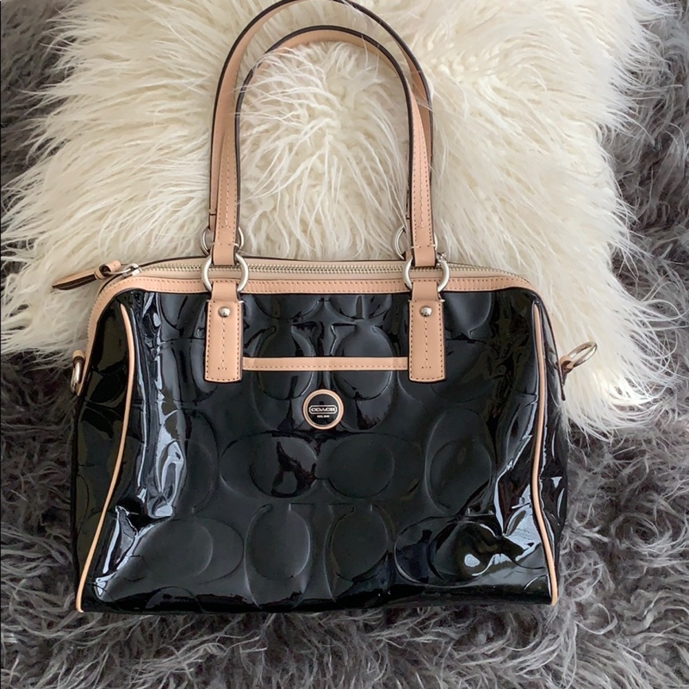 Coach patent leather bag